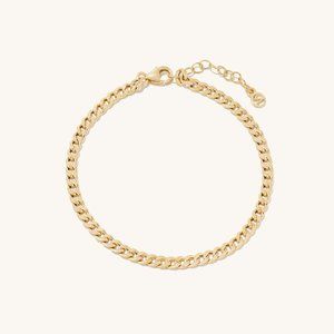 Mejuri Curb Chain Bracelet 14k Yellow Gold
